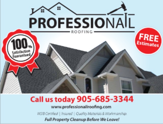 ProfessioNail Roofing | 33 Hillgarden Rd, St. Catharines, ON L2T 2W7, Canada | Phone: (905) 685-3344