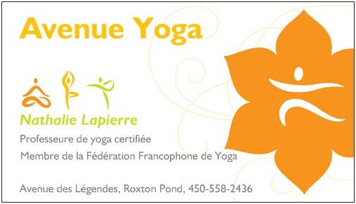 Avenue Yoga | Roxton Pond, QC J0E 1Z0, Canada | Phone: (450) 558-2436
