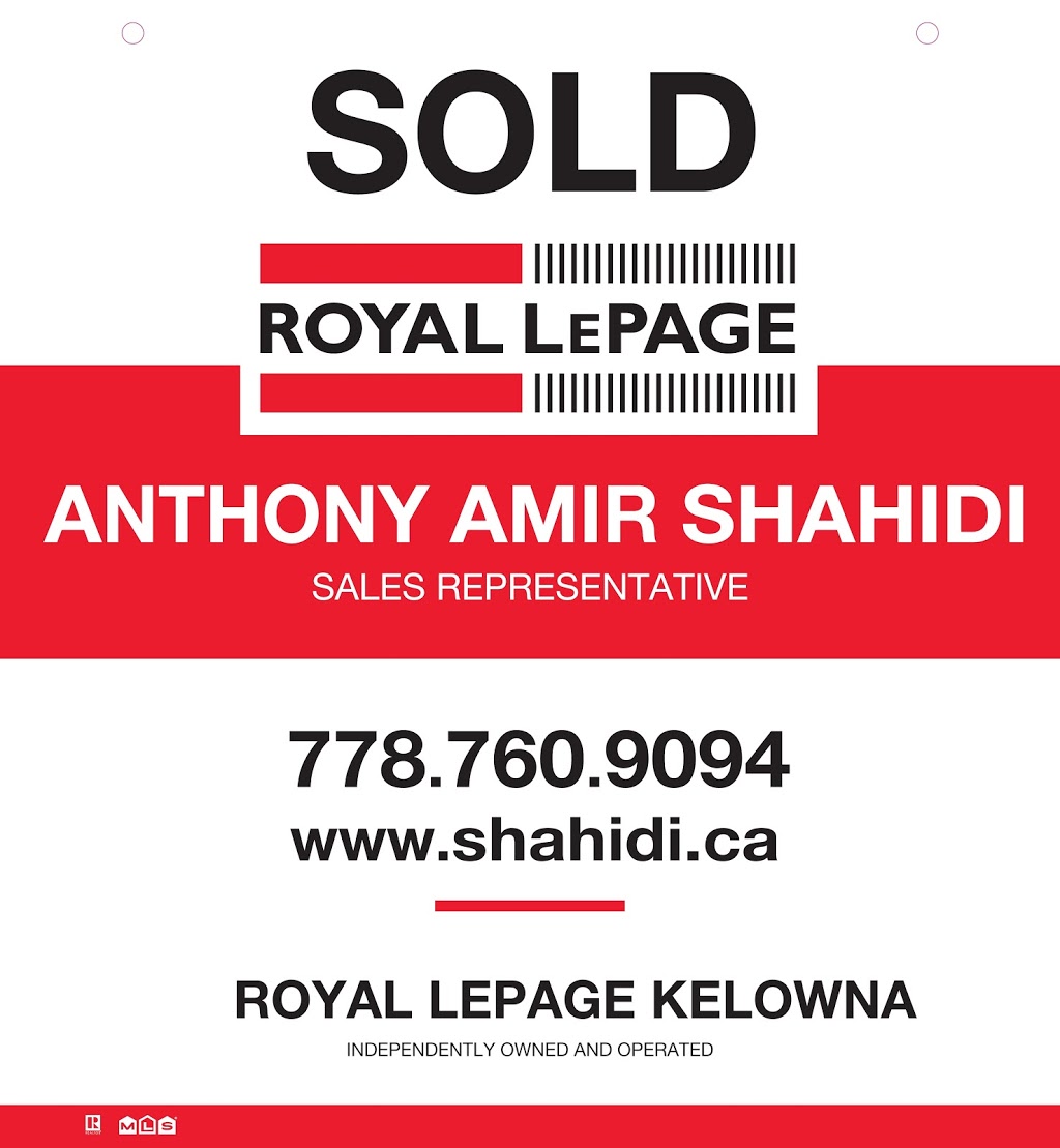 Royal LePage Kelowna : Anthony Amir Shahidi | 1890 Cooper Rd #1, Kelowna, BC V1Y 8M1, Canada | Phone: (250) 801-7810