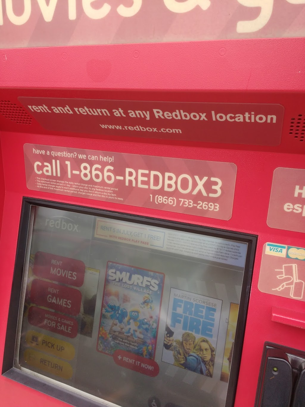 Redbox | 10855 Gowanda State Rd, North Collins, NY 14111, USA | Phone: (866) 733-2693