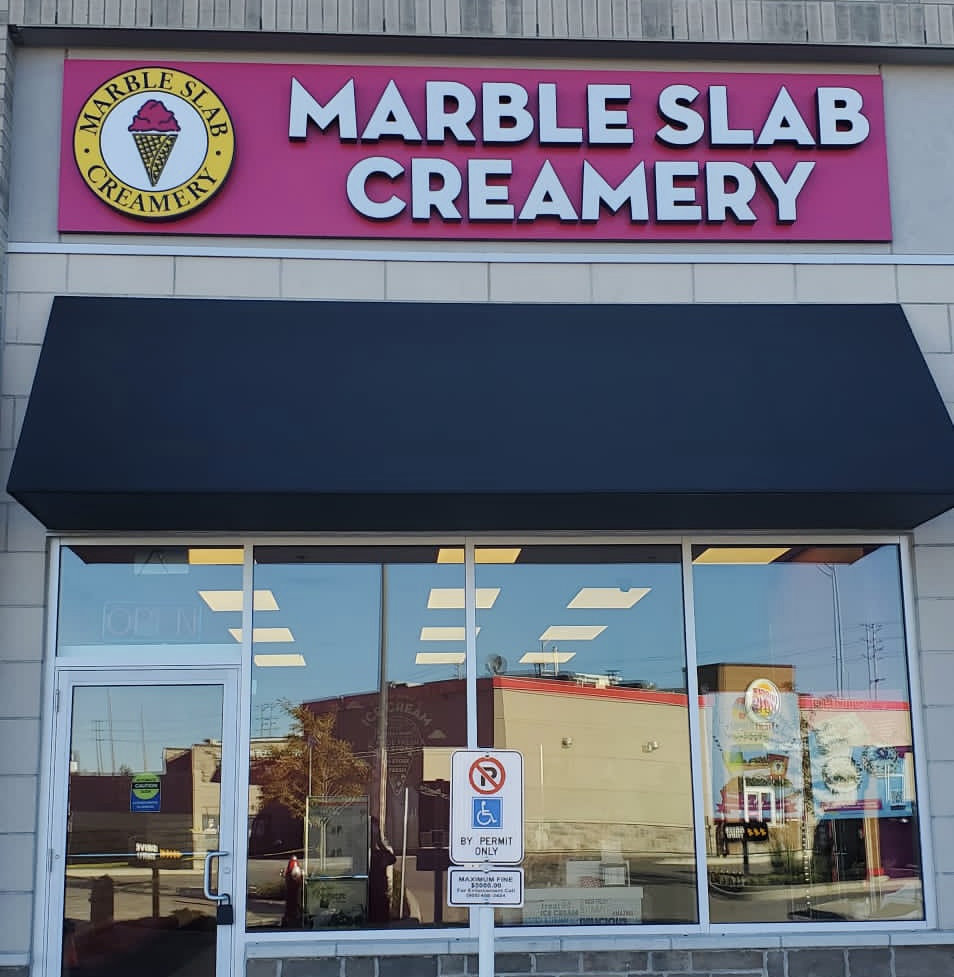 Marble Slab Creamery | 10 Beaumaris Dr Unit A10, Brampton, ON L6T 5J6, Canada | Phone: (905) 458-4222