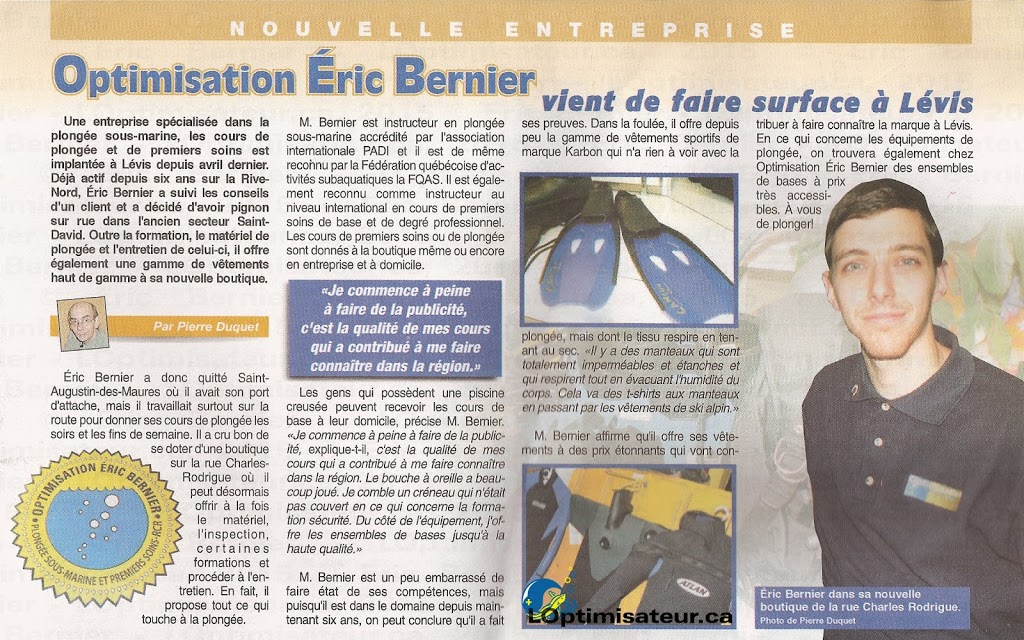 Optimization Eric Bernier | 51 Rue Champagnat, Lévis, QC G6V 2B1, Canada | Phone: (418) 210-3566