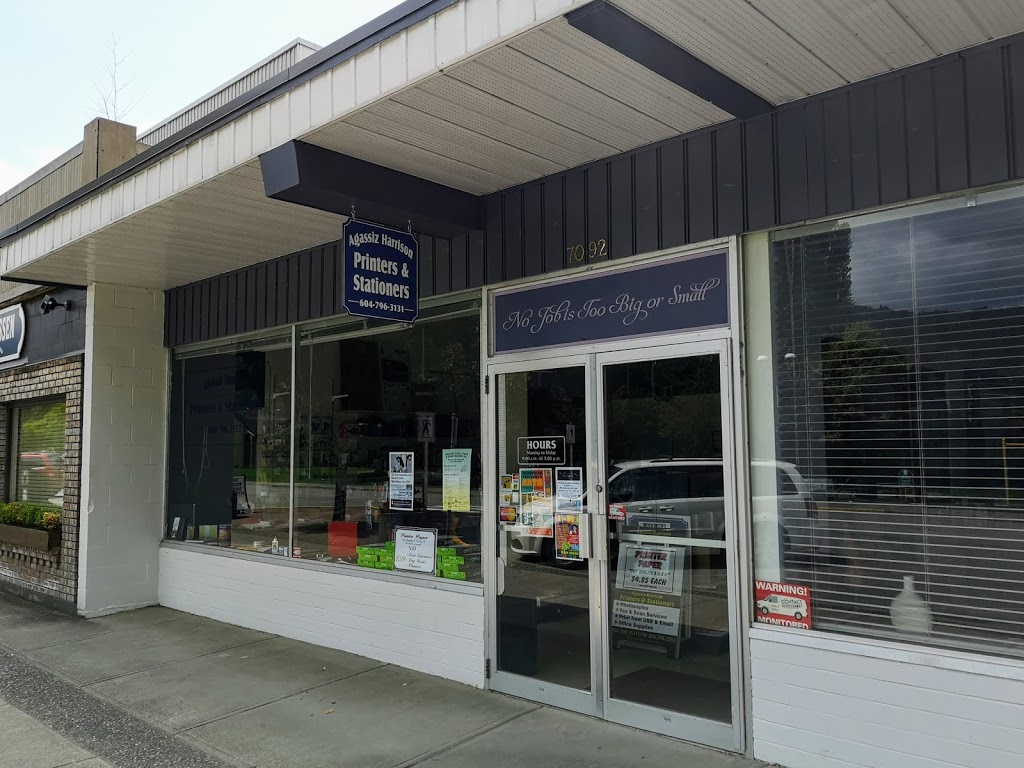 Agassiz-Harrison Printers and Stationers | 7092 Pioneer Ave, Agassiz, BC V0M 1A0, Canada | Phone: (604) 796-3131