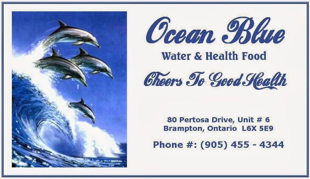 Ocean Blue Water & Health Food | 80 Pertosa Dr, Brampton, ON L6X 5E9, Canada
