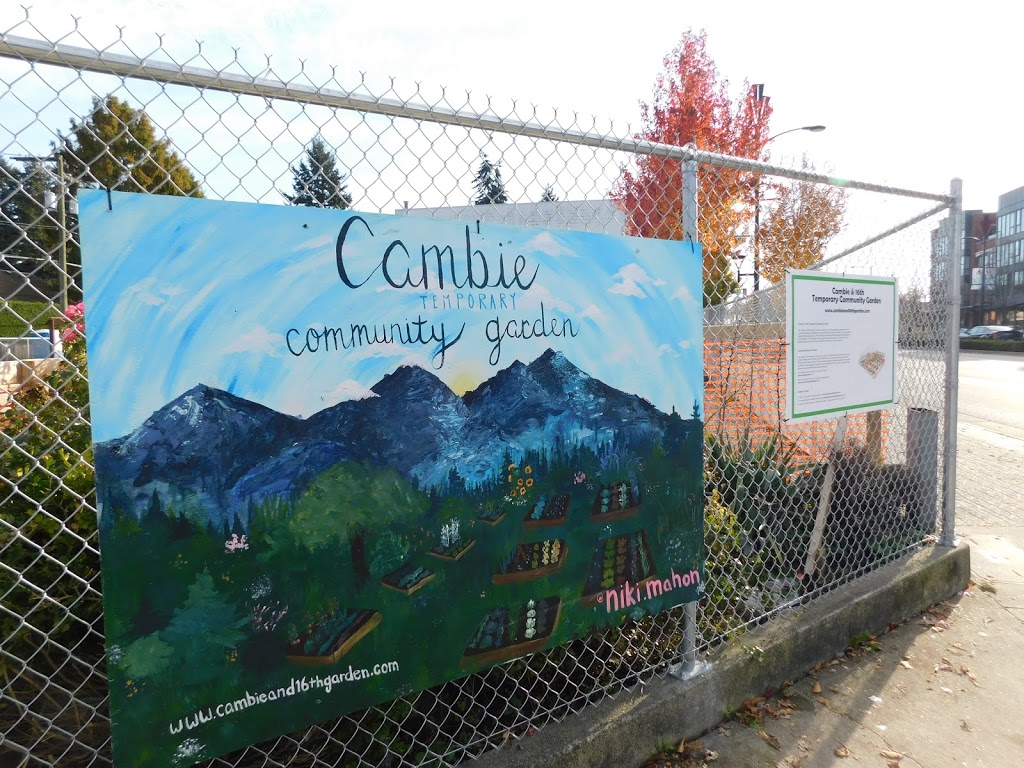 Cambie & 16th Temporary Community Garden | 3220 Cambie St, Vancouver, BC V5Z 2W4, Canada | Phone: (778) 381-8337