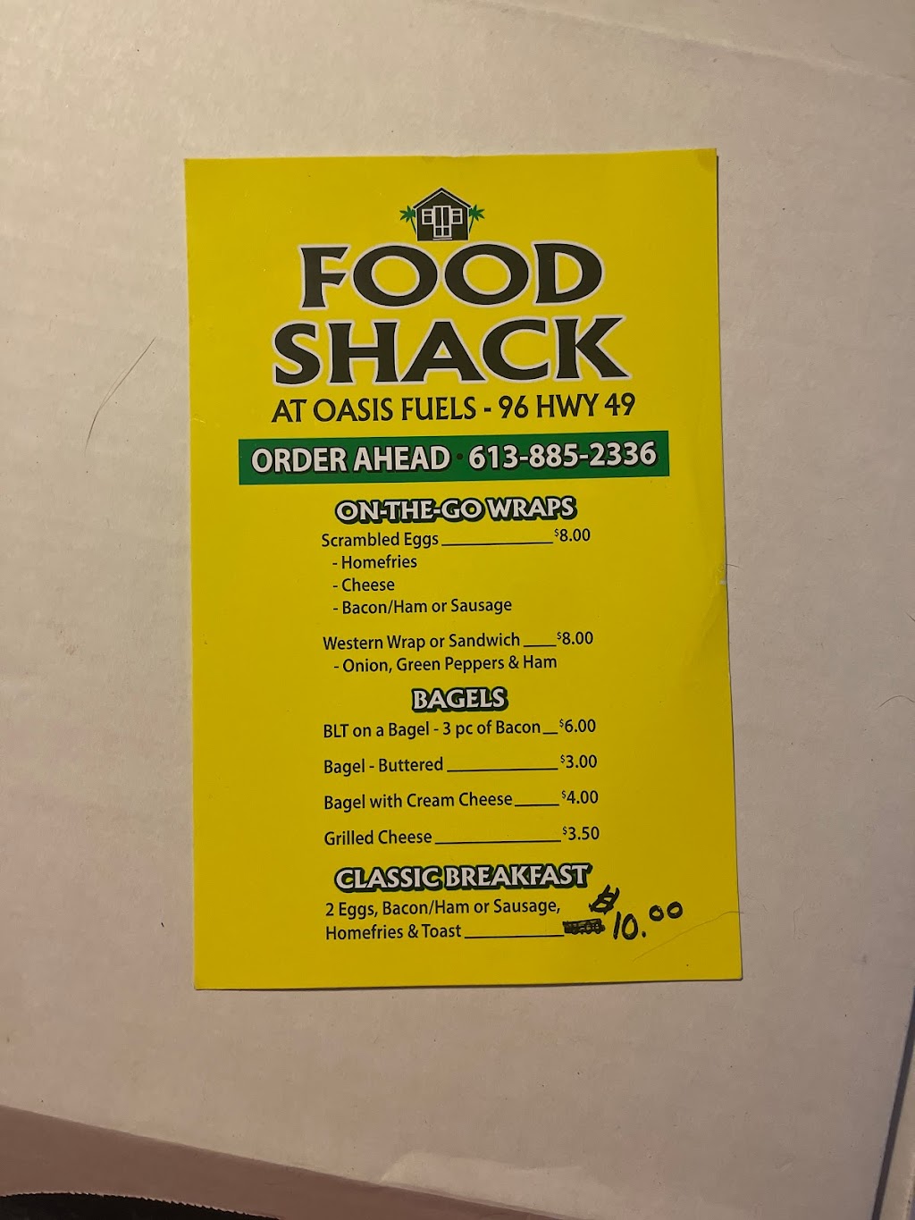 The Food Shack | 96 ON-49, Deseronto, ON K0K 1X0, Canada | Phone: (613) 417-1802