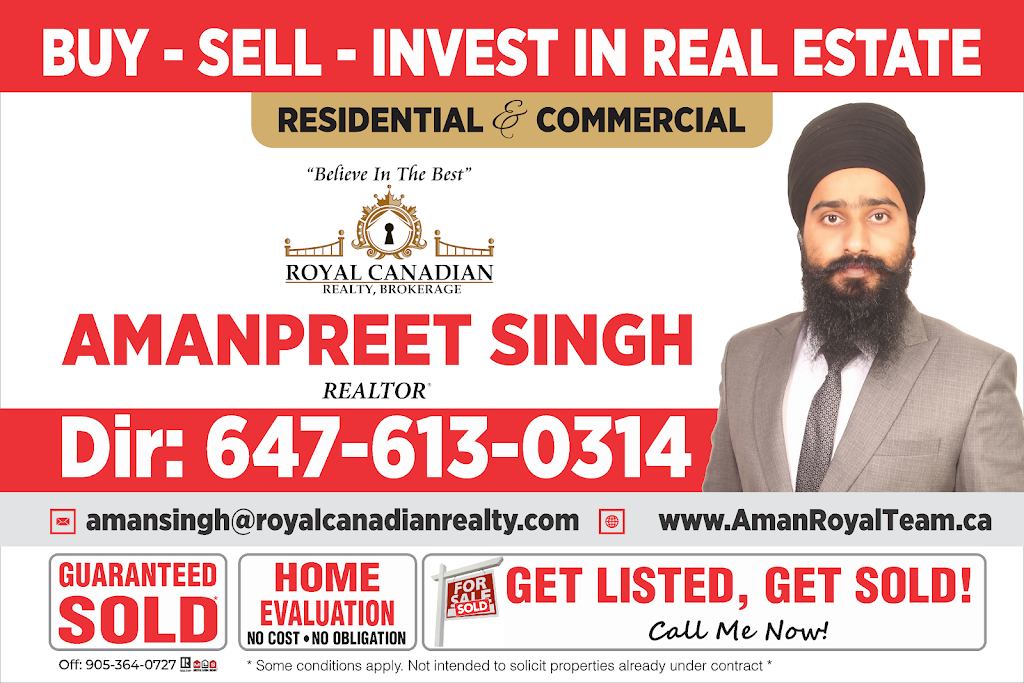 Realtor Amanpreet Singh | 2896 Slough St Unit 1, Mississauga, ON L4T 1G3, Canada | Phone: (647) 613-0314