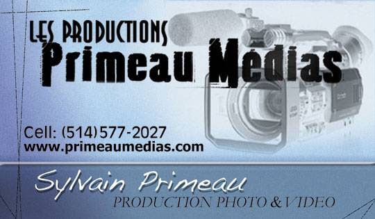 Les productions Primeau Médias | 65 Rue de la Mairie, Saint-Constant, QC J5A 1W8, Canada | Phone: (514) 577-2027