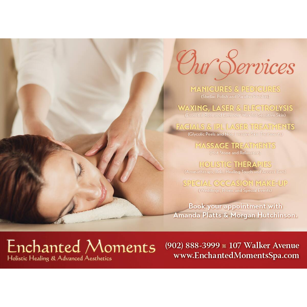 Enchanted Moments Holistic Healing & Advanced Aesthetics | 107 Walker Ave, Summerside, PE C1N 4P6, Canada | Phone: (902) 888-3999