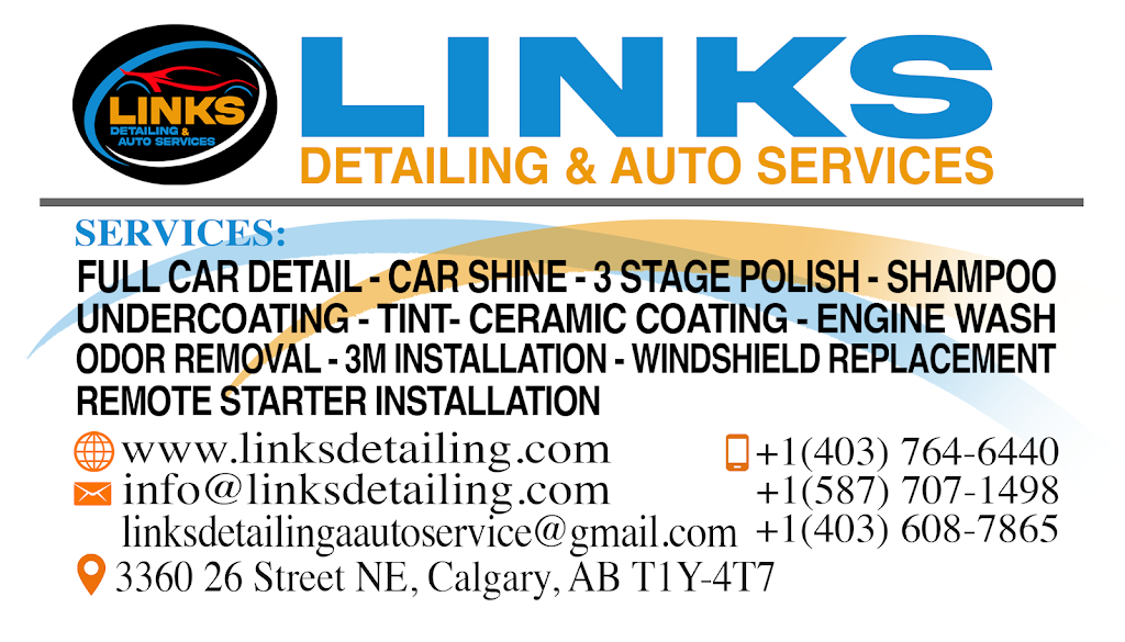 LINKS DETAILIING & AUTO SERVICES | 3360 26 St NE, Calgary, AB T1Y 4T7, Canada | Phone: (403) 764-6440