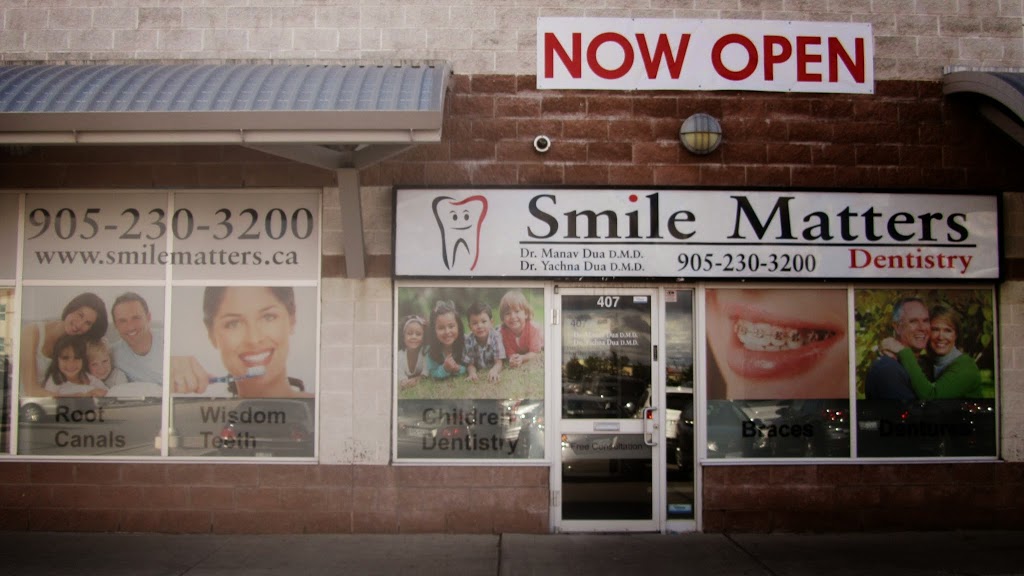Smile Matters Dentistry | 40 Gillingham Dr #407, Brampton, ON L6X 4X7, Canada | Phone: (905) 230-3200