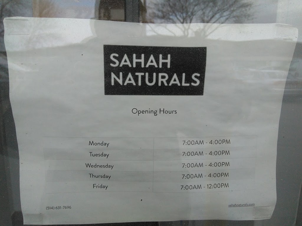 Sahah Naturals | 2244 46e Avenue, Lachine, QC H8T 2P3, Canada | Phone: (514) 631-7696