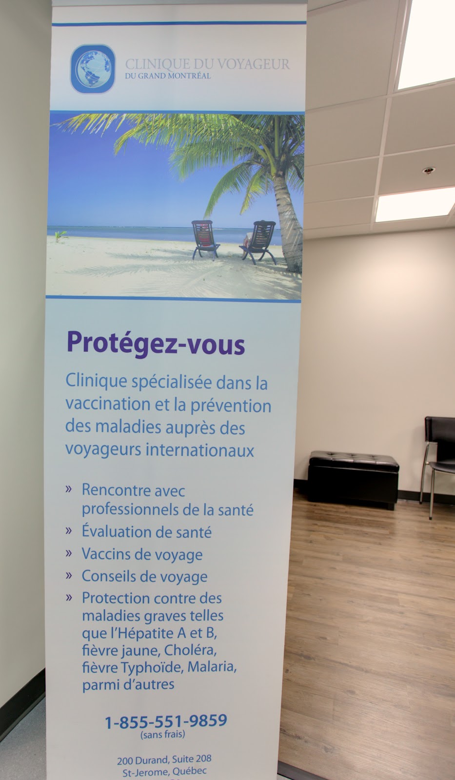 Clinique du Voyageur du Grand Montréal - St Jérôme - Laurentides | Dans la Pharmacie Jean Coutu, 1080 Boulevard du Grand Héron, Saint-Jérôme, QC J5L 1G2, Canada | Phone: (450) 710-0707