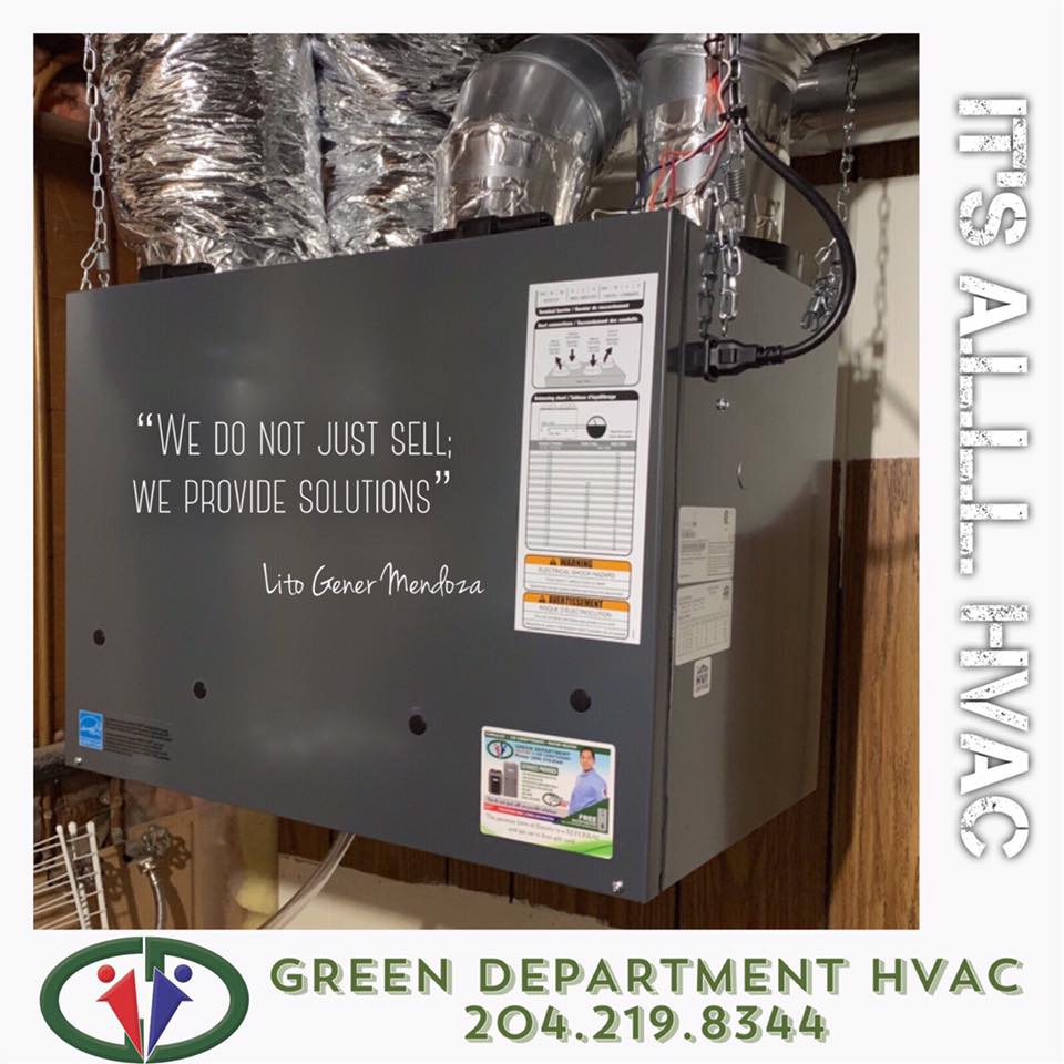 Green Department HVAC (Heating and Air Conditioning) | 104 Innsbruck Way, Winnipeg, MB R2P 1L8, Canada | Phone: (204) 219-8344