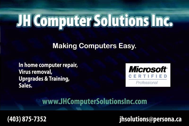 JH Computer Solutions Inc. - Mobile Computer Repair & Virus Remo | 110 Lakeview Shores, Chestermere, AB T1X 1H1, Canada | Phone: (403) 875-7352