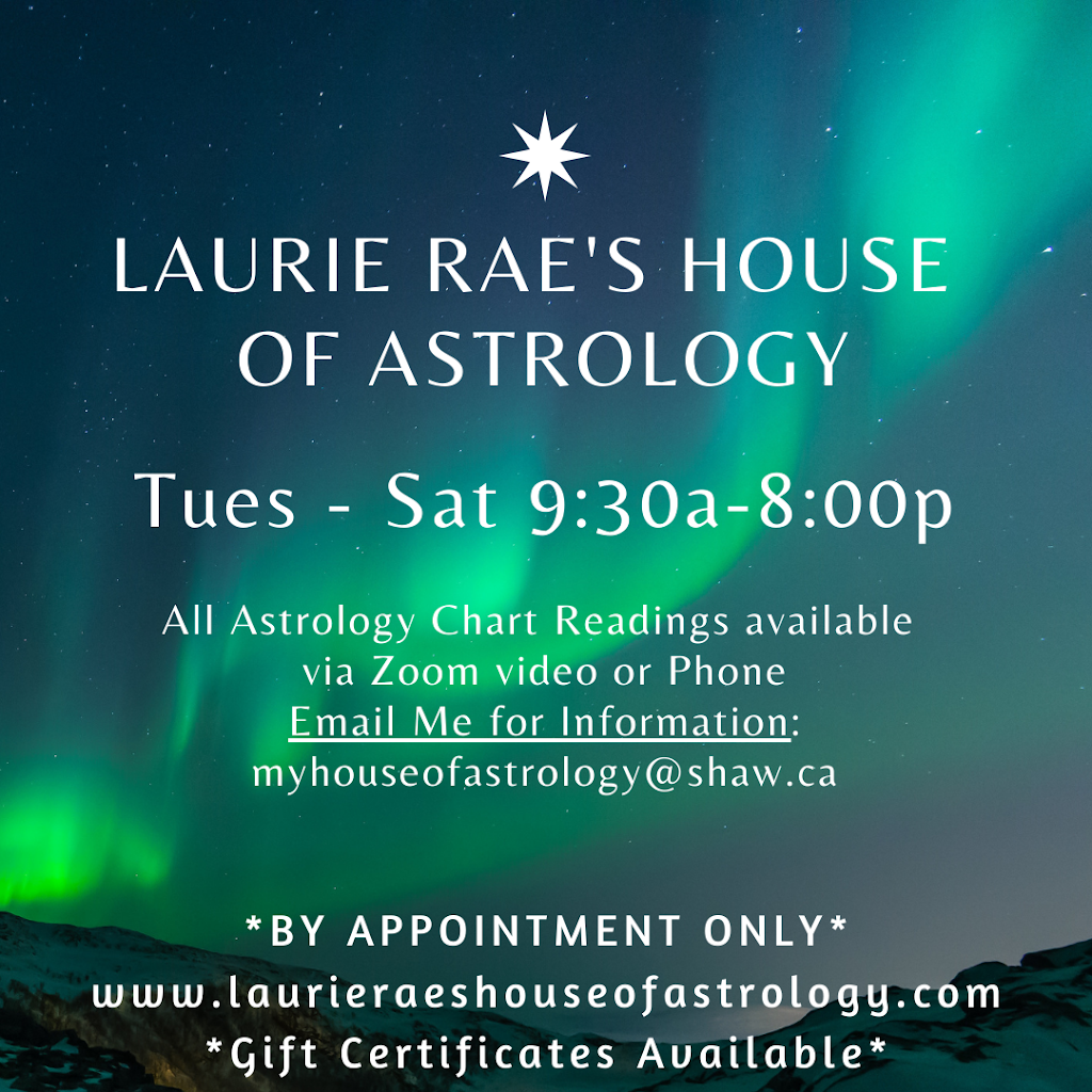 Laurie Raes House of Astrology | 100 Sheep River Dr, Okotoks, AB T1S 1V3, Canada | Phone: (587) 437-3520