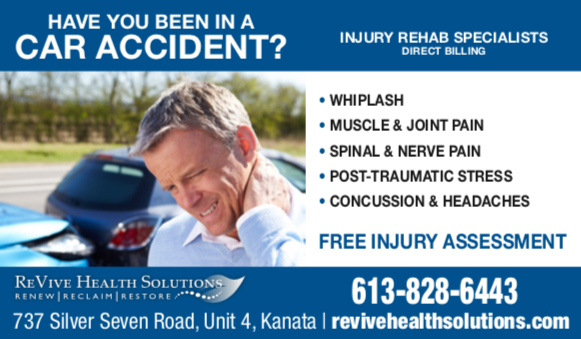 ReVive Health Solutions | 737 Silver Seven Rd #4, Kanata, ON K2V 0H3, Canada | Phone: (613) 828-6443