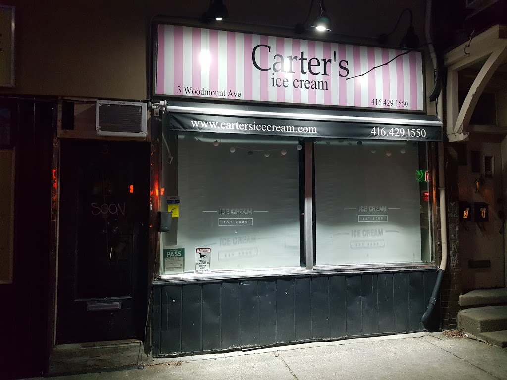 Carters Ice Cream | 3 Woodmount Ave, Toronto, ON M4C 3X4, Canada | Phone: (416) 429-1550