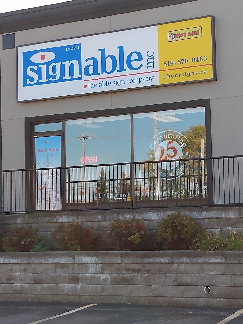 Signable Inc./1 Hour Signs | 935 Frederick St #5, Kitchener, ON N2B 2B9, Canada | Phone: (519) 570-0463