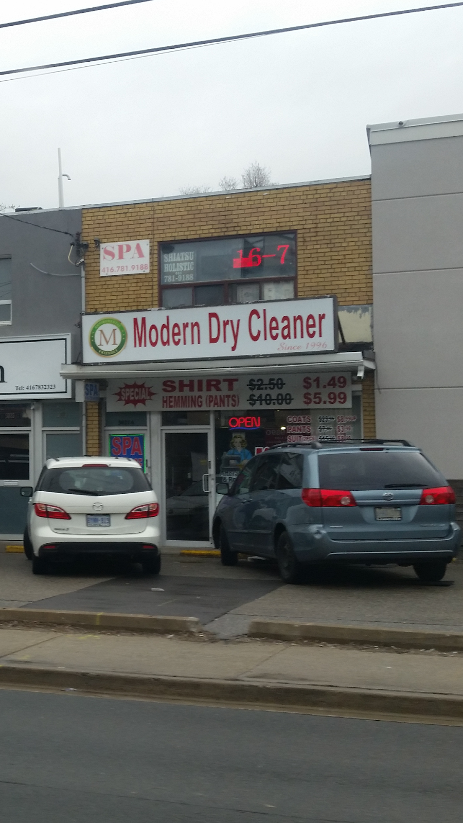 Modern Dry Cleaner | 3021 Bathurst St, North York, ON M6B 3B3, Canada | Phone: (416) 901-8179