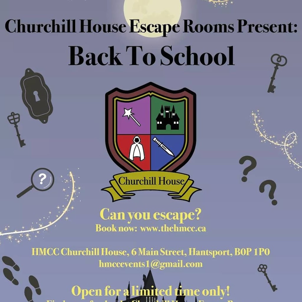 Churchill house escape rooms | 6 Main St, Hantsport, NS B0P 1P0, Canada