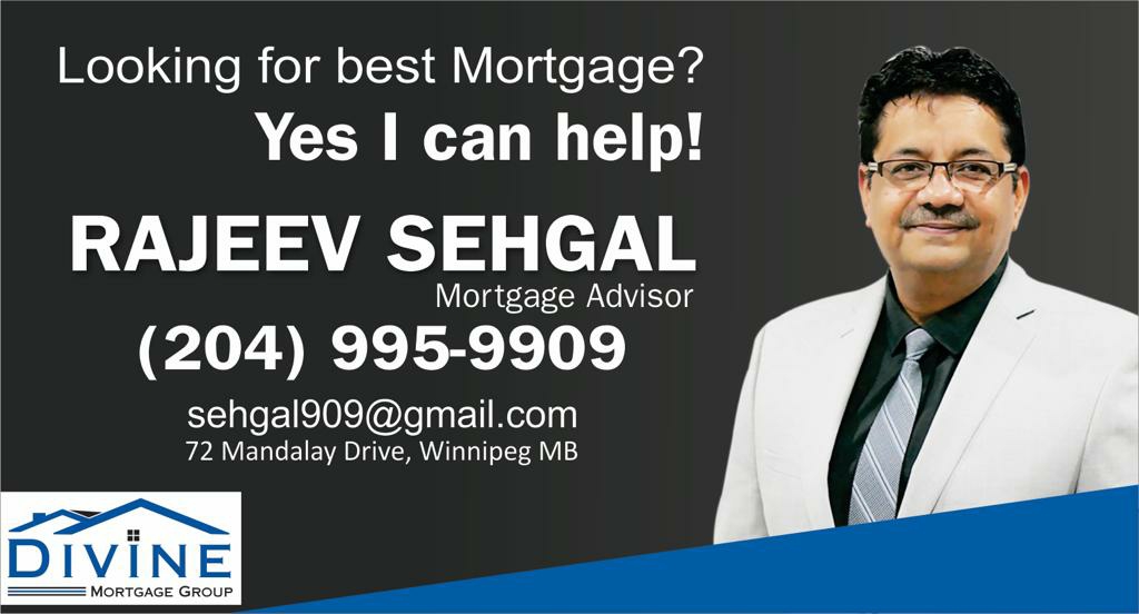 Mortgage Advisor - Rajeev Sehgal | 1612 Logan Ave, Winnipeg, MB R3E 1S6, Canada | Phone: (204) 995-9909