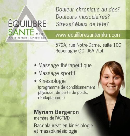 Équilibre Santé MKM | 579A Rue Notre-Dame bureau 200, Repentigny, QC J6A 7L4, Canada | Phone: (450) 704-4121