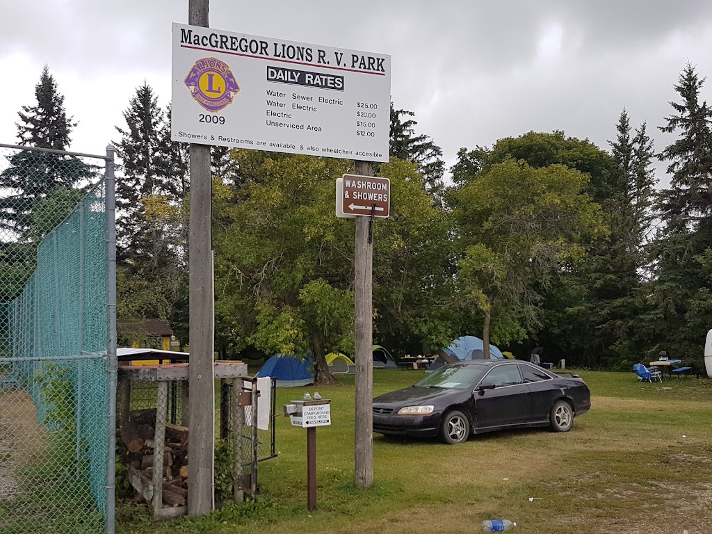 MacGregor Lions Club Campground | 107 Saunders St, MacGregor, MB R0H 0R0, Canada | Phone: (204) 685-2582