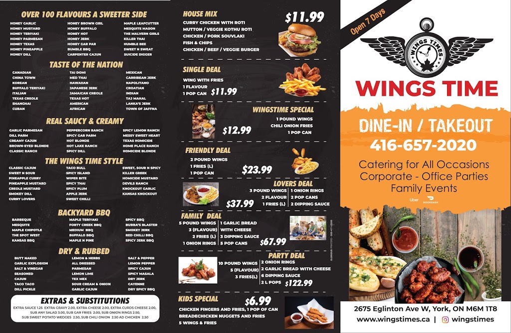 Wings Time | 2675 Eglinton Ave W, York, ON M6M 1T8, Canada | Phone: (416) 657-2020