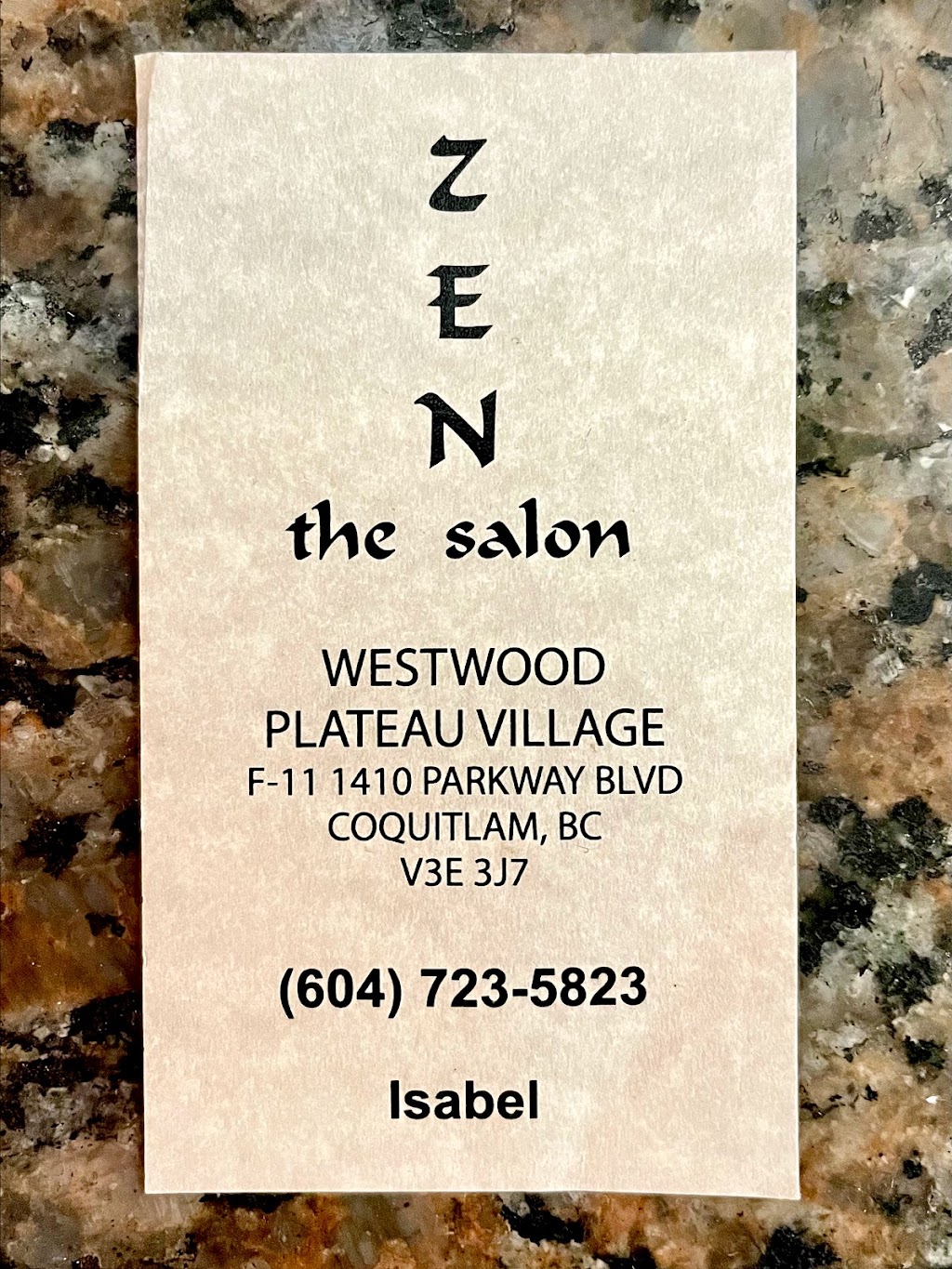 Zen The Salon Inc | 1410 Parkway Blvd, Coquitlam, BC V3E 3J7, Canada | Phone: (604) 941-1668