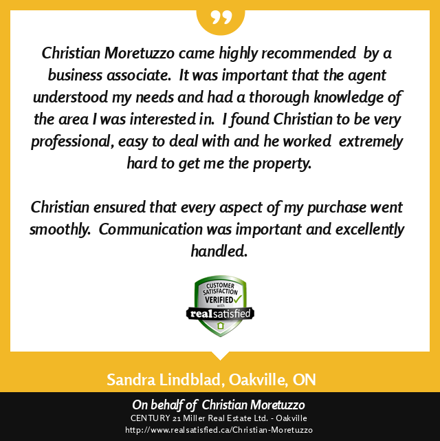 Christian Moretuzzo Real Estate | 9 - 209 Speers Rd, Oakville, ON L6K 0H5, Canada | Phone: (905) 845-9180