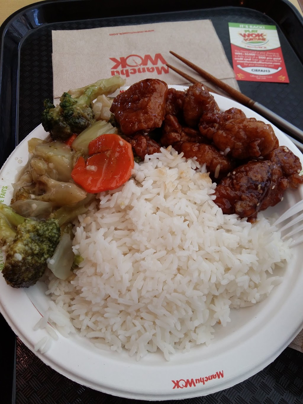 Manchu Wok | U#733K, 4567, Lougheed Hwy, Burnaby, BC V5C 3Z6, Canada | Phone: (778) 379-8092