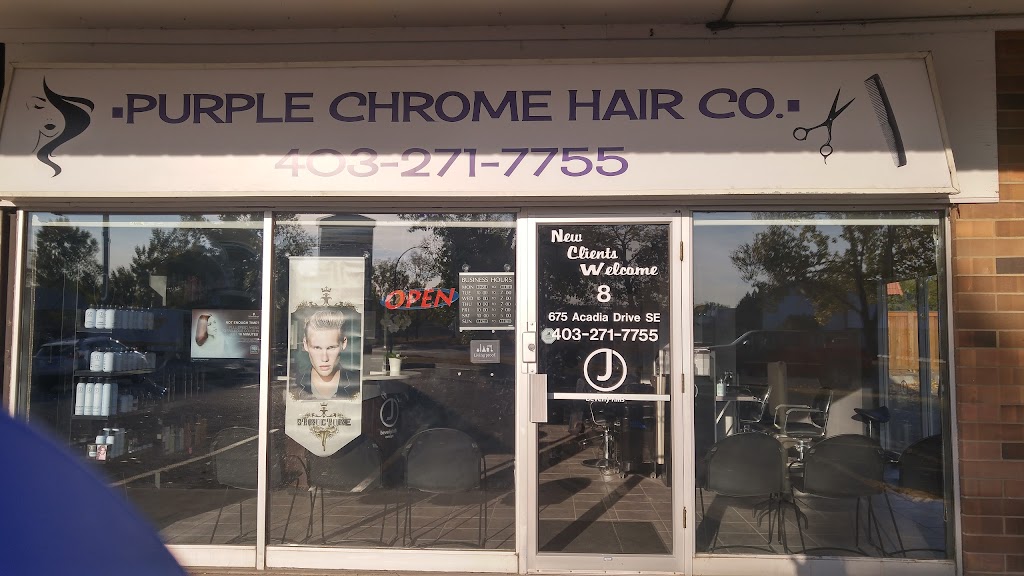 Purple Chrome Hair Co | 675 Acadia Dr SE, Calgary, AB T2J 2Y1, Canada | Phone: (403) 271-7755