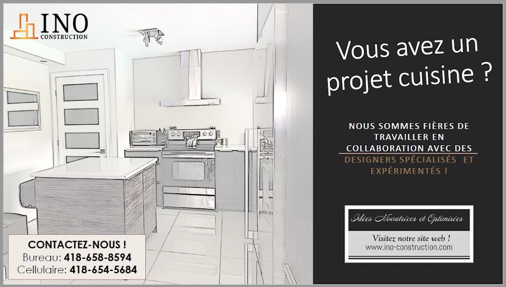 INO CONSTRUCTION INC. | 1050 Av. Robert-L-Séguin, Québec, QC G1X 4K5, Canada | Phone: (418) 654-5684