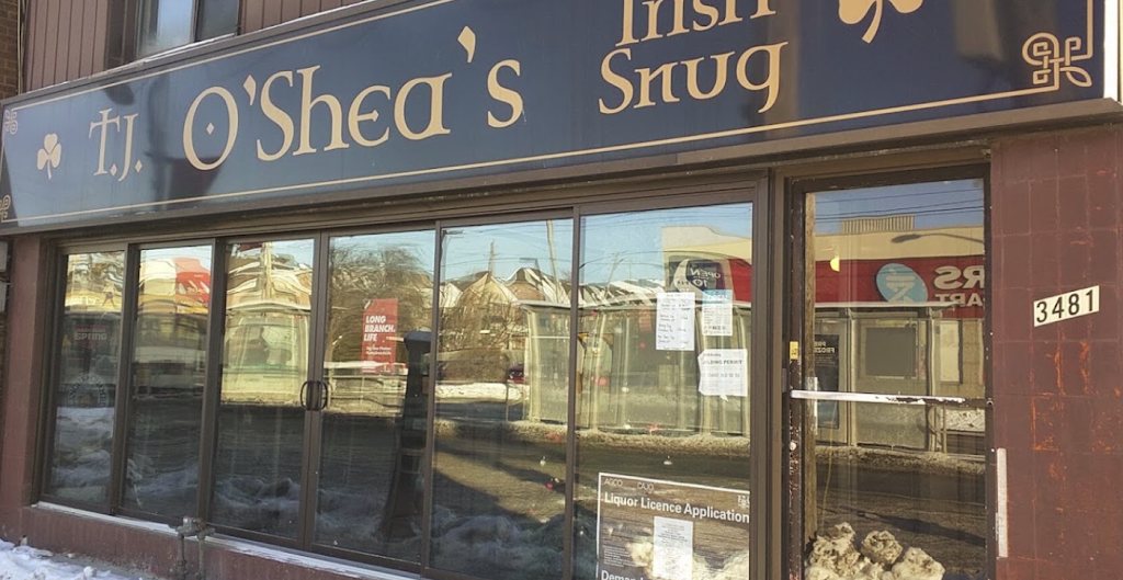 T. J. OSheas Irish Snug | 3481 Lake Shore Blvd W, Etobicoke, ON M8W 1N5, Canada | Phone: (416) 253-5500