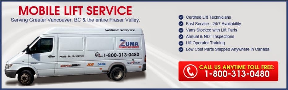 Zuma Lift Service Inc. | 43915 Industrial Way #1, Chilliwack, BC V2R 3A4, Canada | Phone: (800) 313-0480