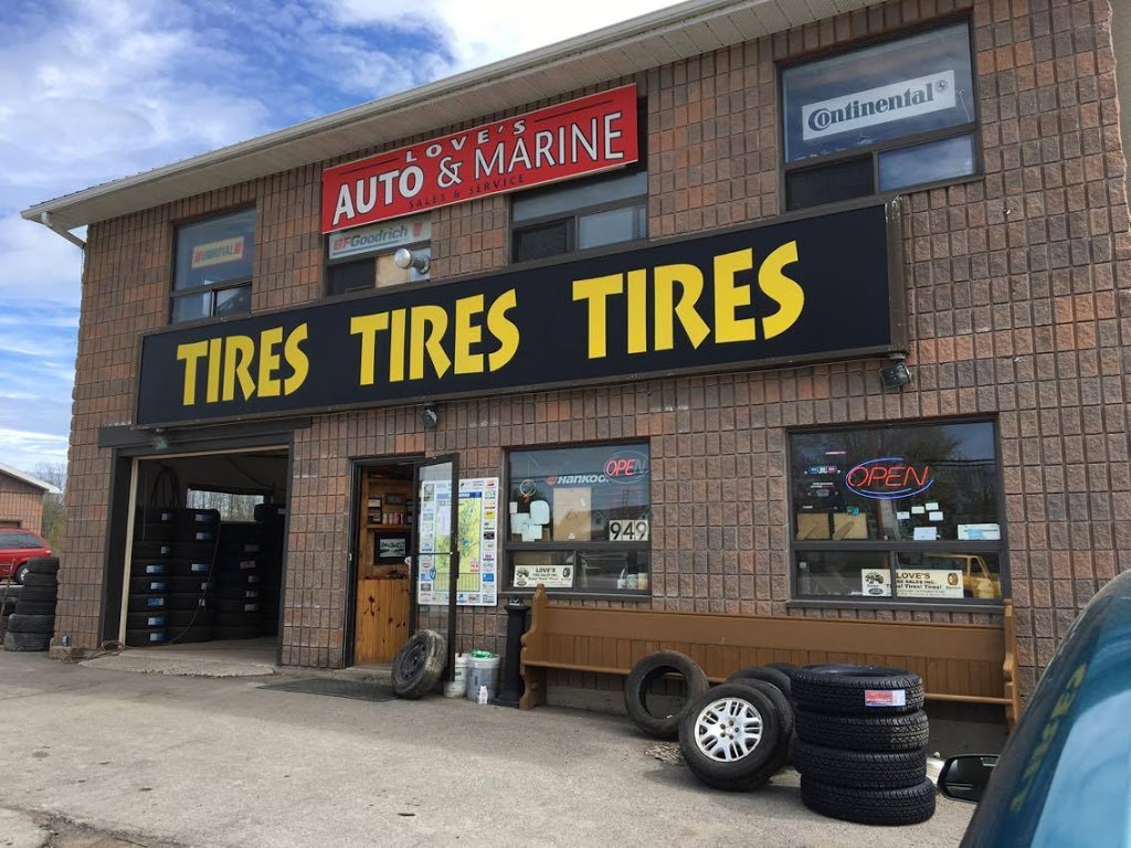 Loves Tire Sales Inc | 949 Trans-Canada Hwy, Peterborough, ON K9J 6X8, Canada | Phone: (705) 755-0624