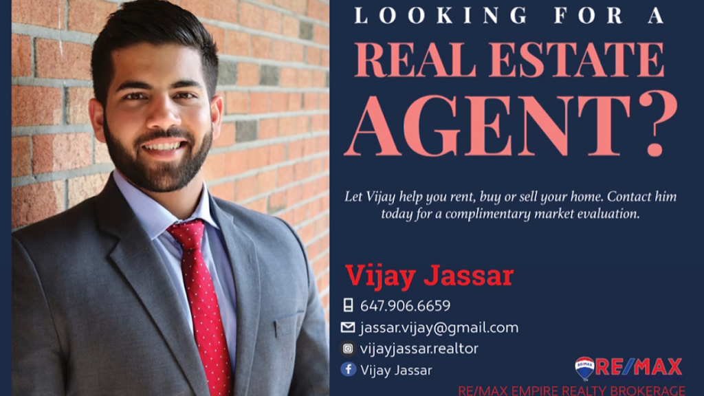 Vijay Jassar Realtor | RE/MAX EMPIRE REALTY, 8321 Kennedy Rd Unit 92&93, Markham, ON L3R 5N4, Canada | Phone: (647) 906-6659