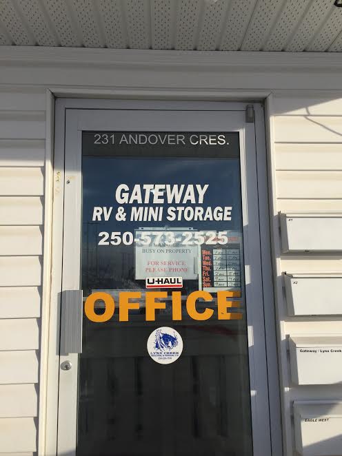 Gateway RV & Mini Storage | 231 Andover Crescent, Kamloops, BC V2C 6X2, Canada | Phone: (250) 573-2525