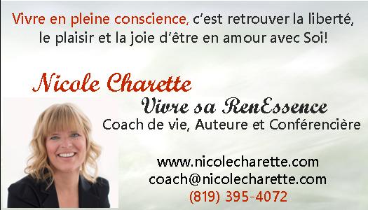 Nicole Charette Coach de vie | 4046 Rue Fradet, Drummondville, QC J2B 8H9, Canada | Phone: (438) 777-8133