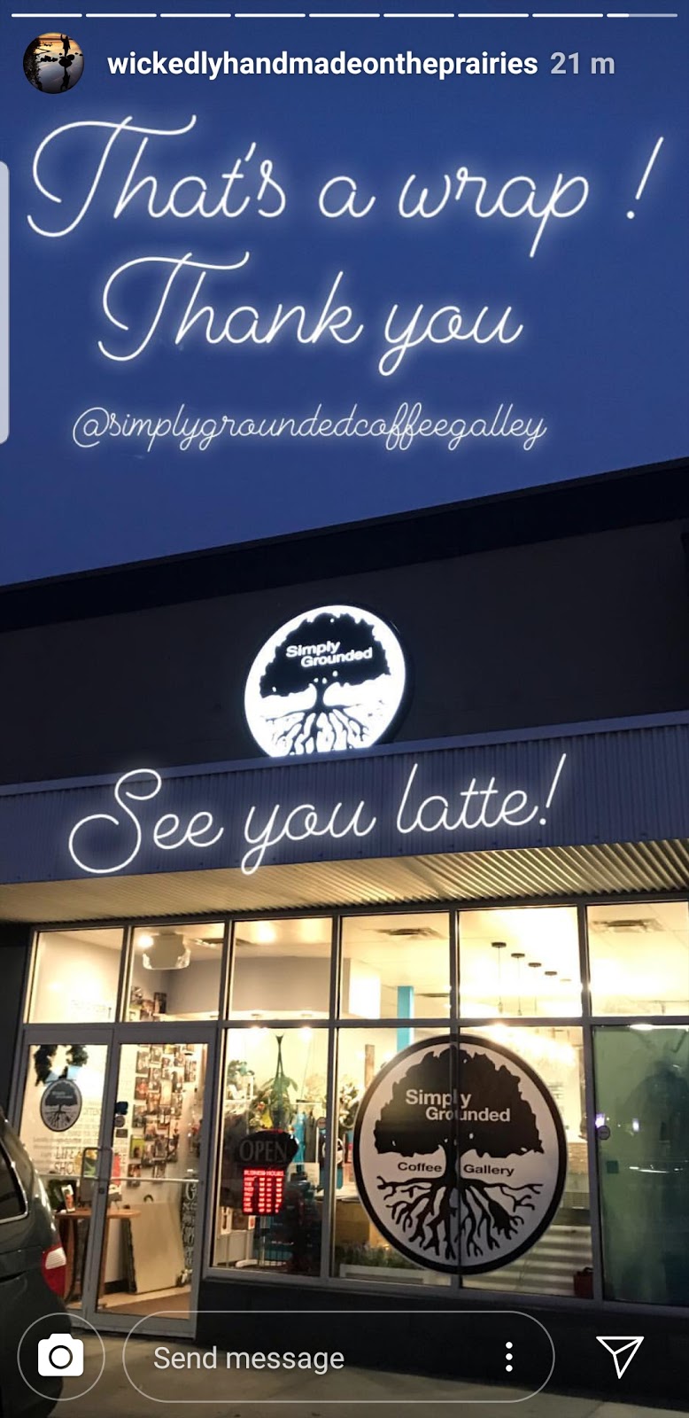 Simply Grounded Coffee Gallery | 304 Stonebridge Blvd #50, Saskatoon, SK S7T 0G3, Canada | Phone: (306) 954-2018