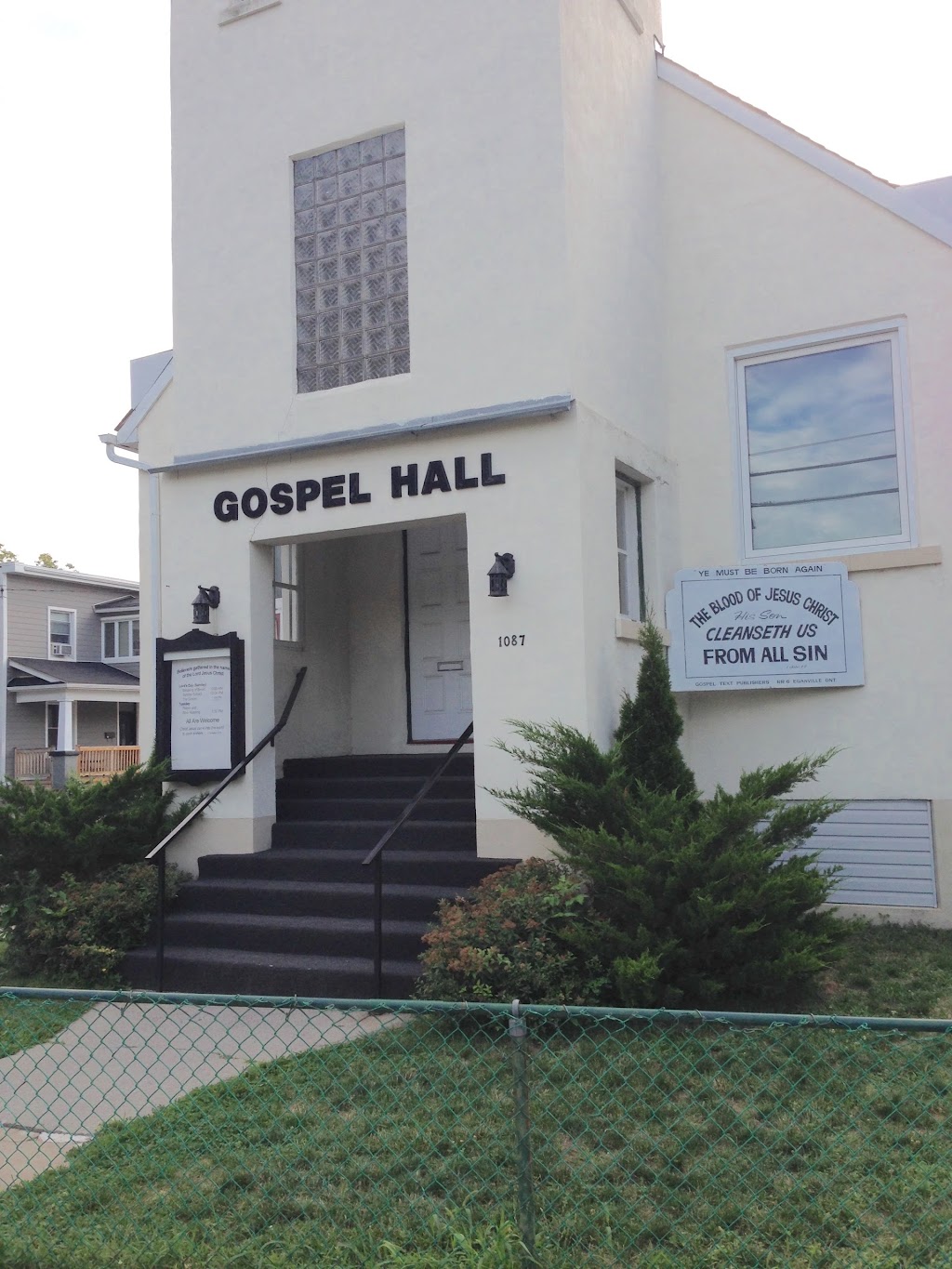 Gospel Hall | 1087 N River Rd, Ottawa, ON K1K 2A4, Canada | Phone: (613) 748-0269