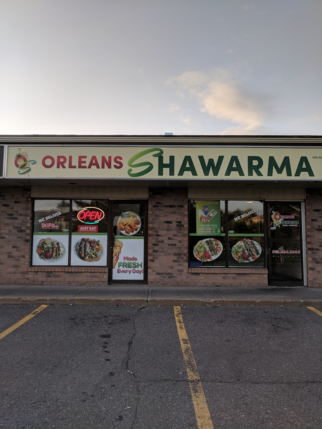 Orleans Shawarma | 385 Tompkins Ave #7, Orléans, ON K1E 3H4, Canada | Phone: (613) 834-1444