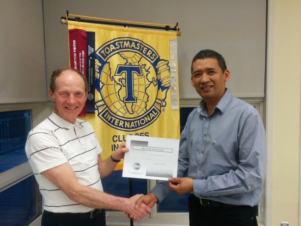 Club Toastmasters De Lancienne-Lorette | Centre communautaire (presbytère, 1625 Rue Notre Dame, LAncienne-Lorette, QC G2E 3B4, Canada | Phone: (581) 500-0726