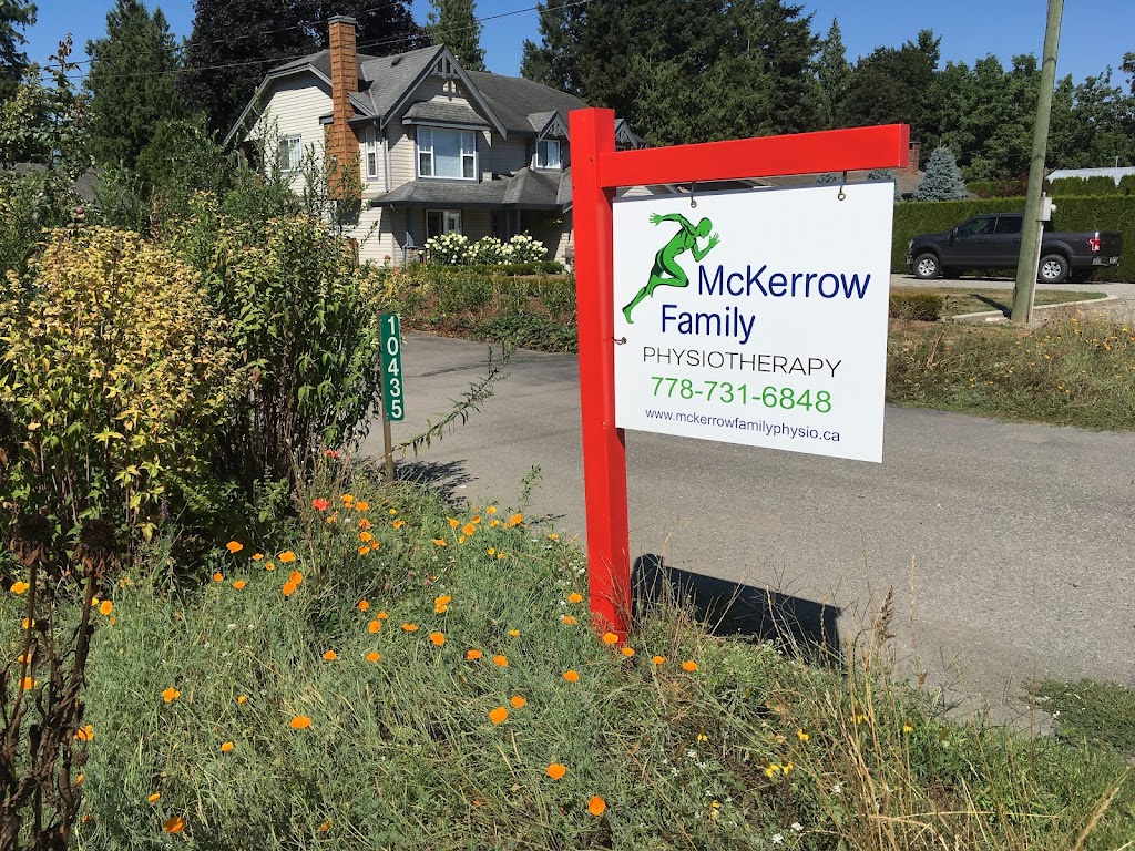 McKerrow Family Physiotherapy | 10435 McGrath Rd, Rosedale, BC V0X 1X2, Canada | Phone: (778) 731-6848