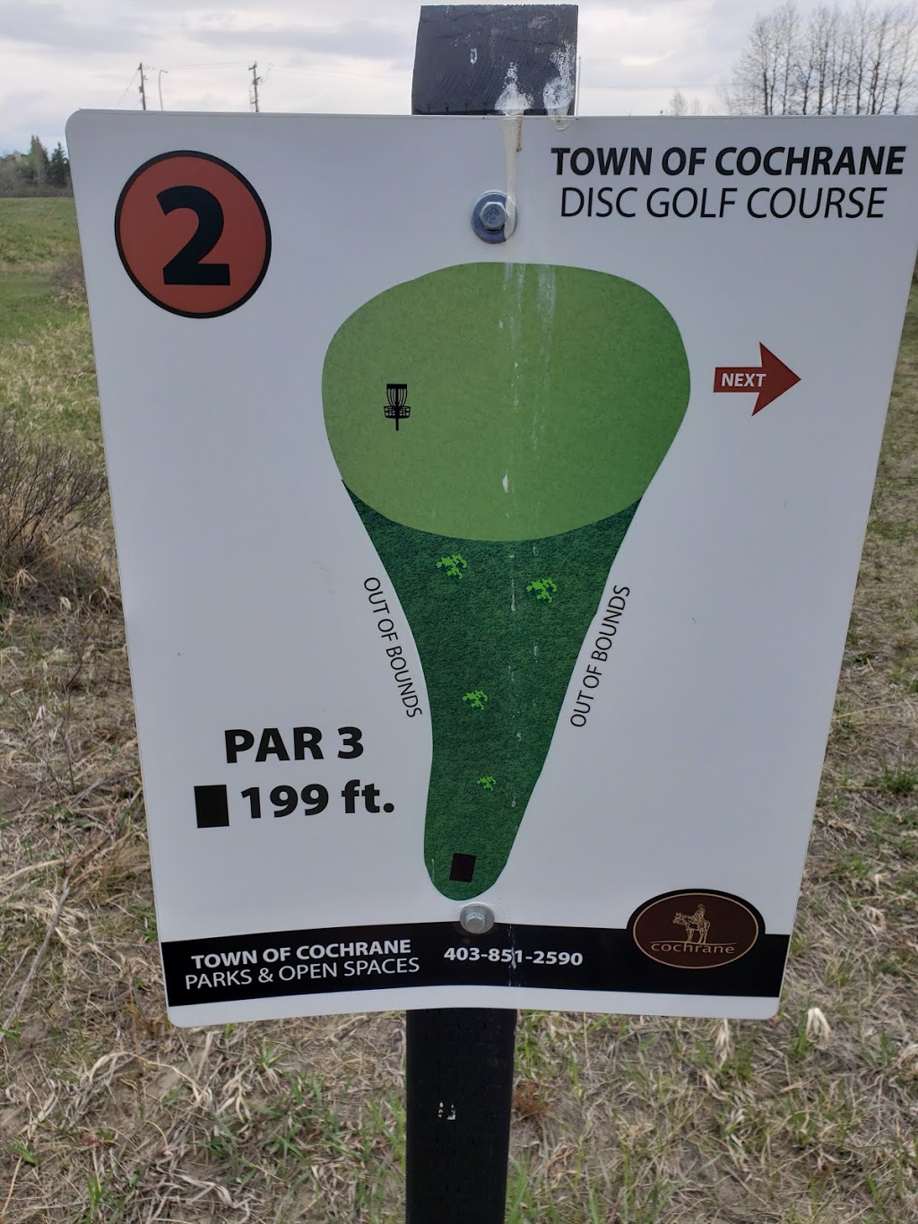 Town of Cochrane Disc Golf Course | 68 Glenhill Pl, Cochrane, AB T4C 1H1, Canada | Phone: (403) 851-2590