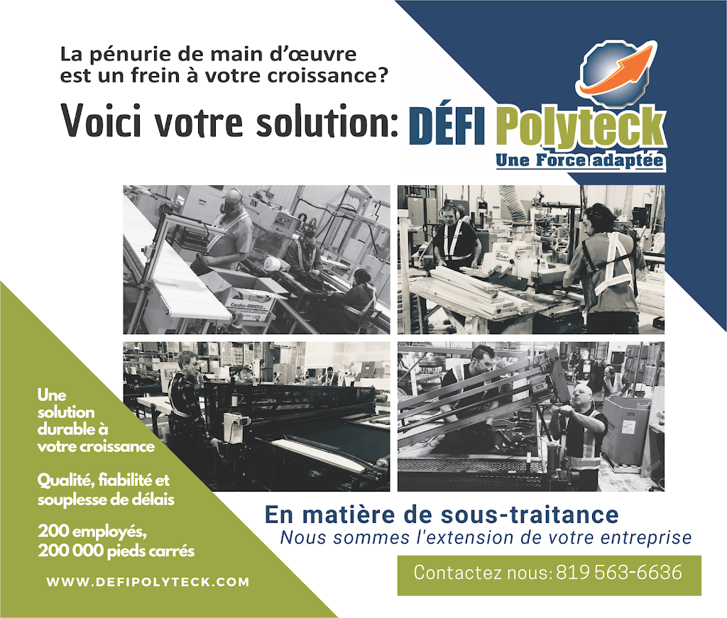 Défi Polyteck | 1255 Boulevard Queen-Victoria, Sherbrooke, QC J1J 4N6, Canada | Phone: (819) 348-1209