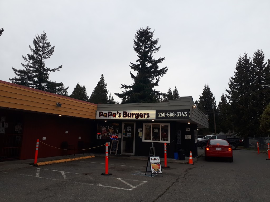 Papas Burgers | 487 Island Hwy E, Parksville, BC V9P 1V6, Canada | Phone: (250) 586-3743