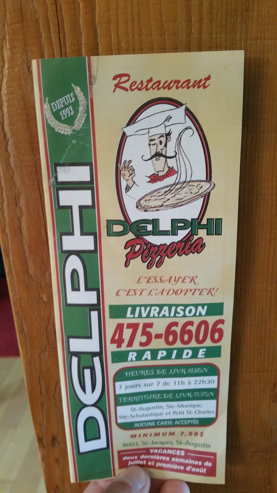 Pizza Delphi Sous-Marins | 8003 Rue Saint-Jacques, Mirabel, QC J7N 1X2, Canada | Phone: (450) 475-6606