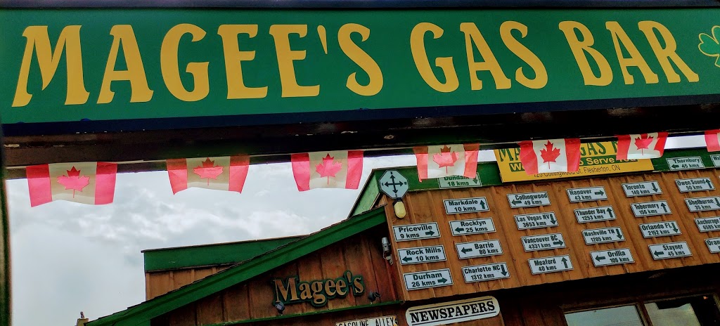 Magees Gas Bar | 125 Collingwood St, Flesherton, ON N0C 1E0, Canada | Phone: (519) 924-2422